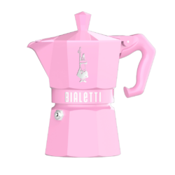 BIALETTI MOKA EXCLUSIVE ESPRESSOKEITIN VAALEANPUNAINEN 3KUPIN